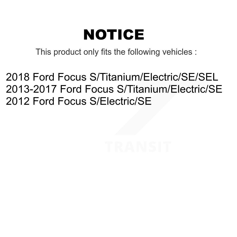 Strut And TOR Link Kit Mount Rear For Ford Focus