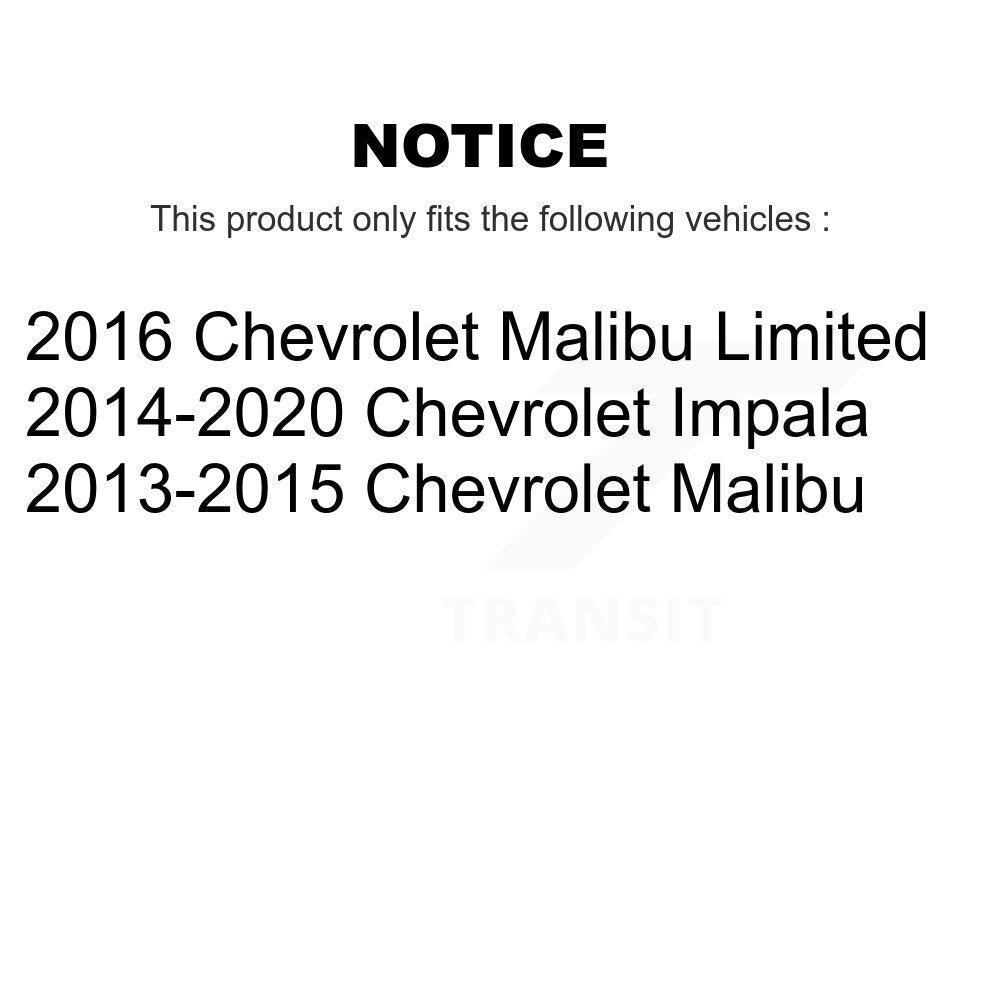 Shock And TOR Link Kit Rear For Chevrolet Malibu Impala Limited