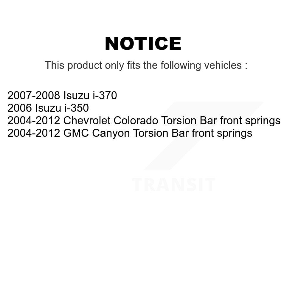 Shock TOR Link Kit Rear For Chevrolet Colorado GMC Canyon Isuzu i-350 i-370