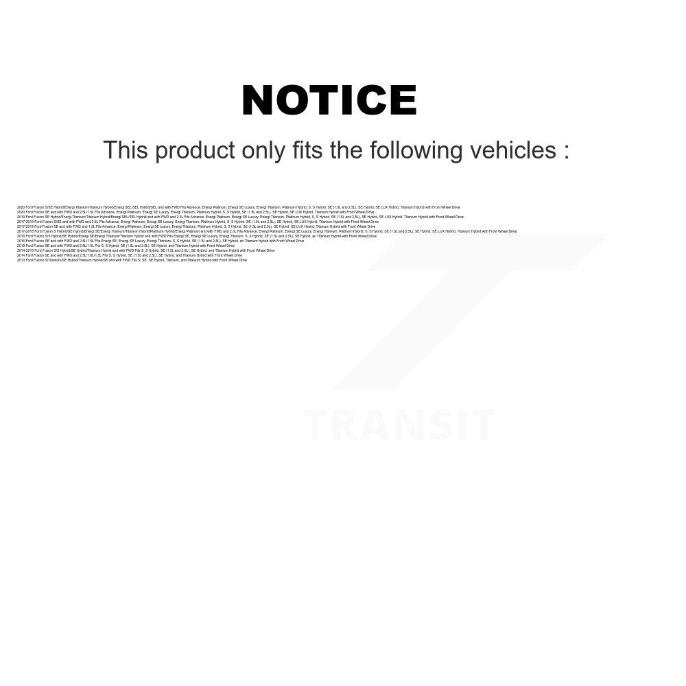 Complete Strut Rear Shock & TOR sway Bar Link Front Kit For Ford Fusion