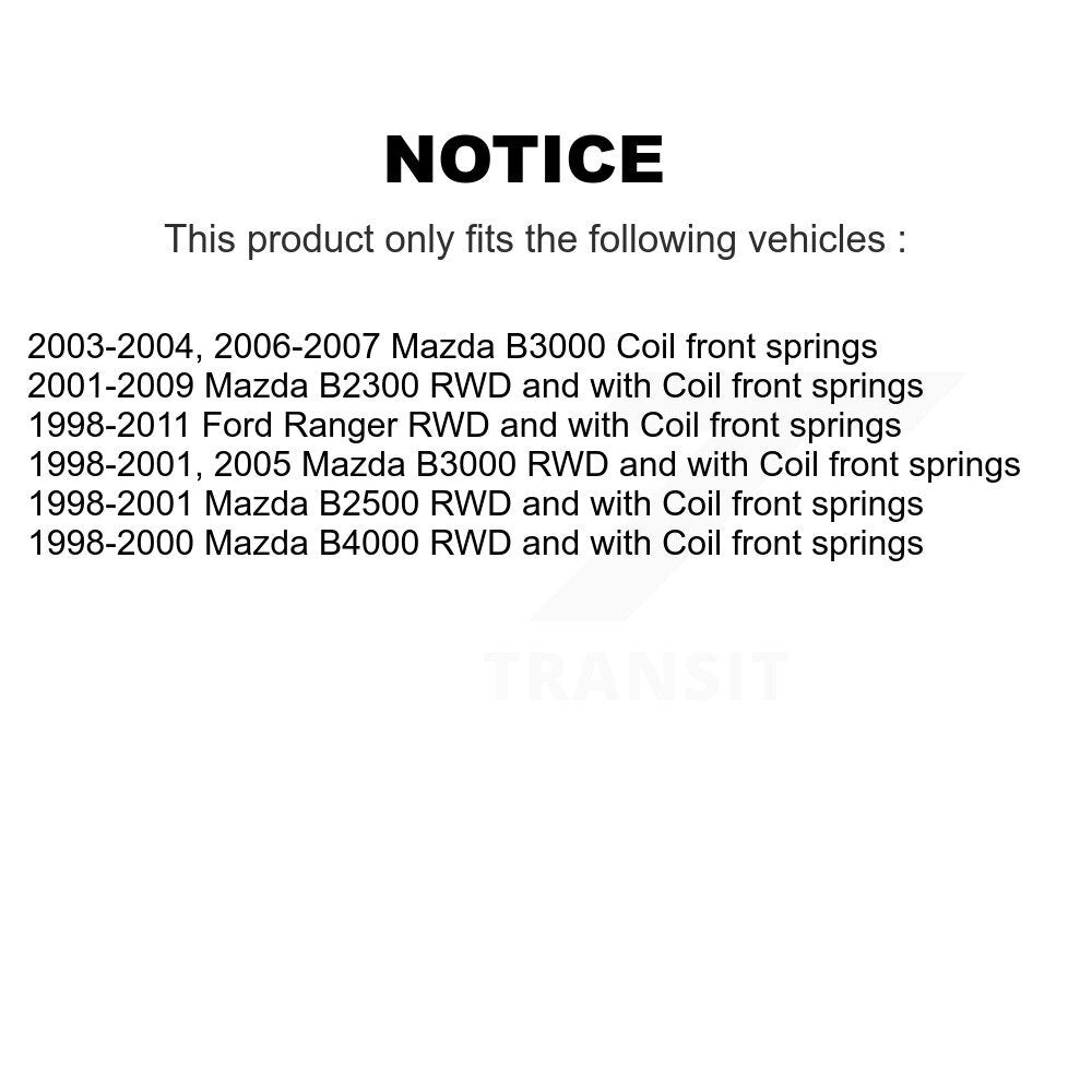 Shock & TOR sway Bar Link Front Rear Kit For Ford Ranger Mazda B3000 B2300 B4000