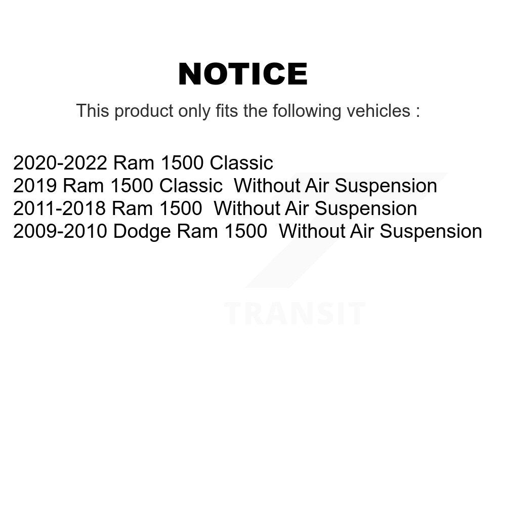 Shock And TOR Link Kit Rear For Ram 1500 Classic Dodge