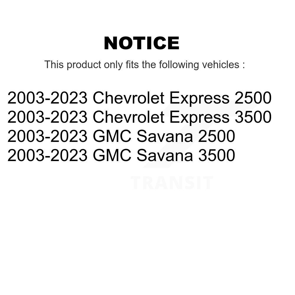 Shock Absorber And TOR Link Front Kit For GMC Chevrolet Savana 2500 Express 3500