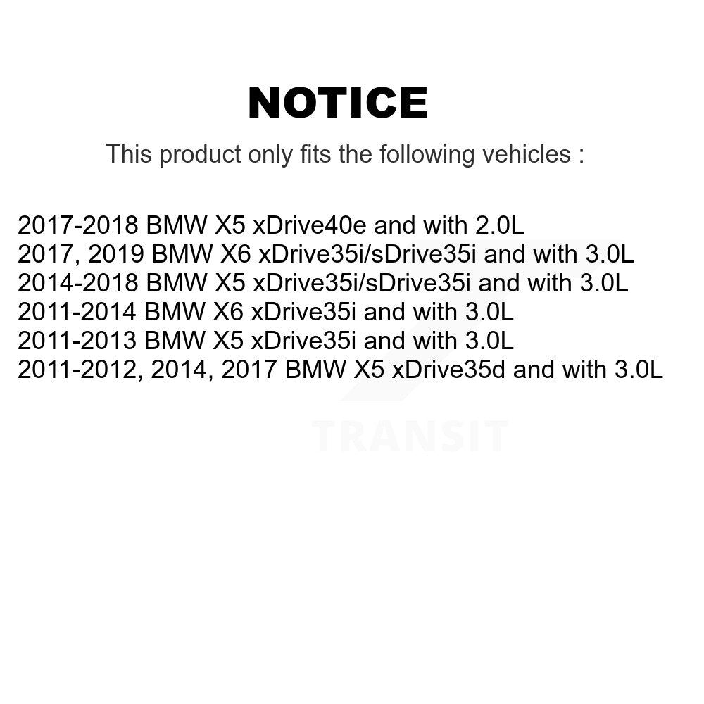 Semi-Metallic Disc Brake Pads And Wear Sensors Front Rear Kit For BMW X5 X6