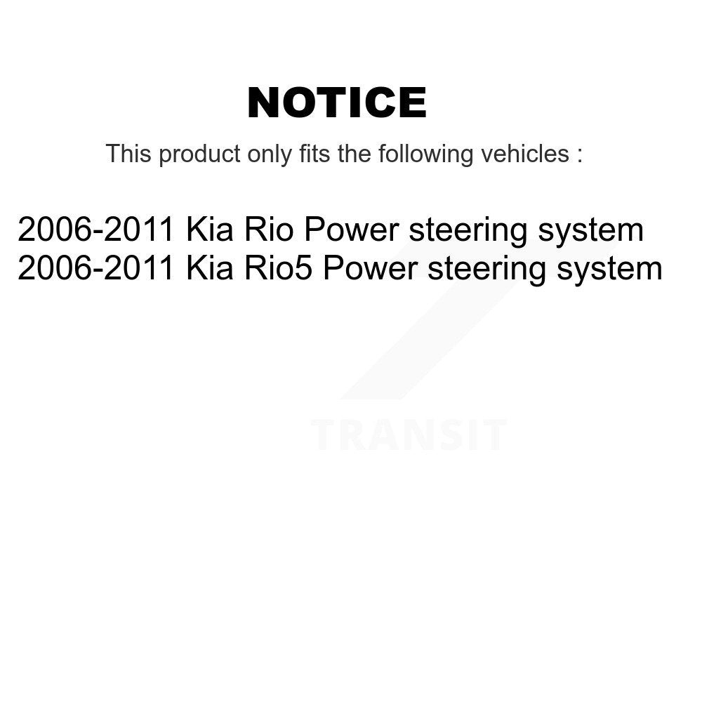 Tie Rod End & Boot Front Right Kit For Kia Rio Rio5 Power steering system