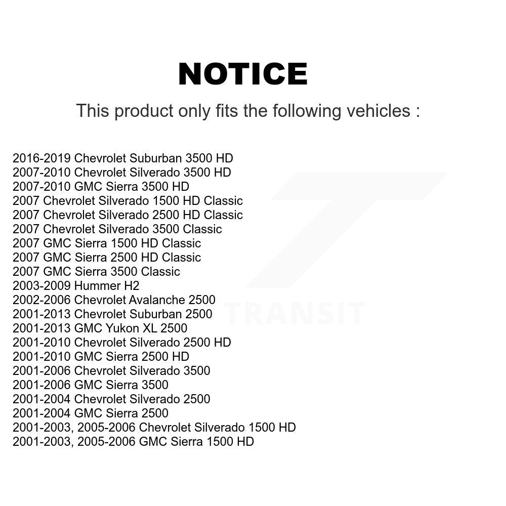 Left or Right Tie Rod End & Boot Front Kit For Chevrolet GMC Sierra 2500 HD 3500