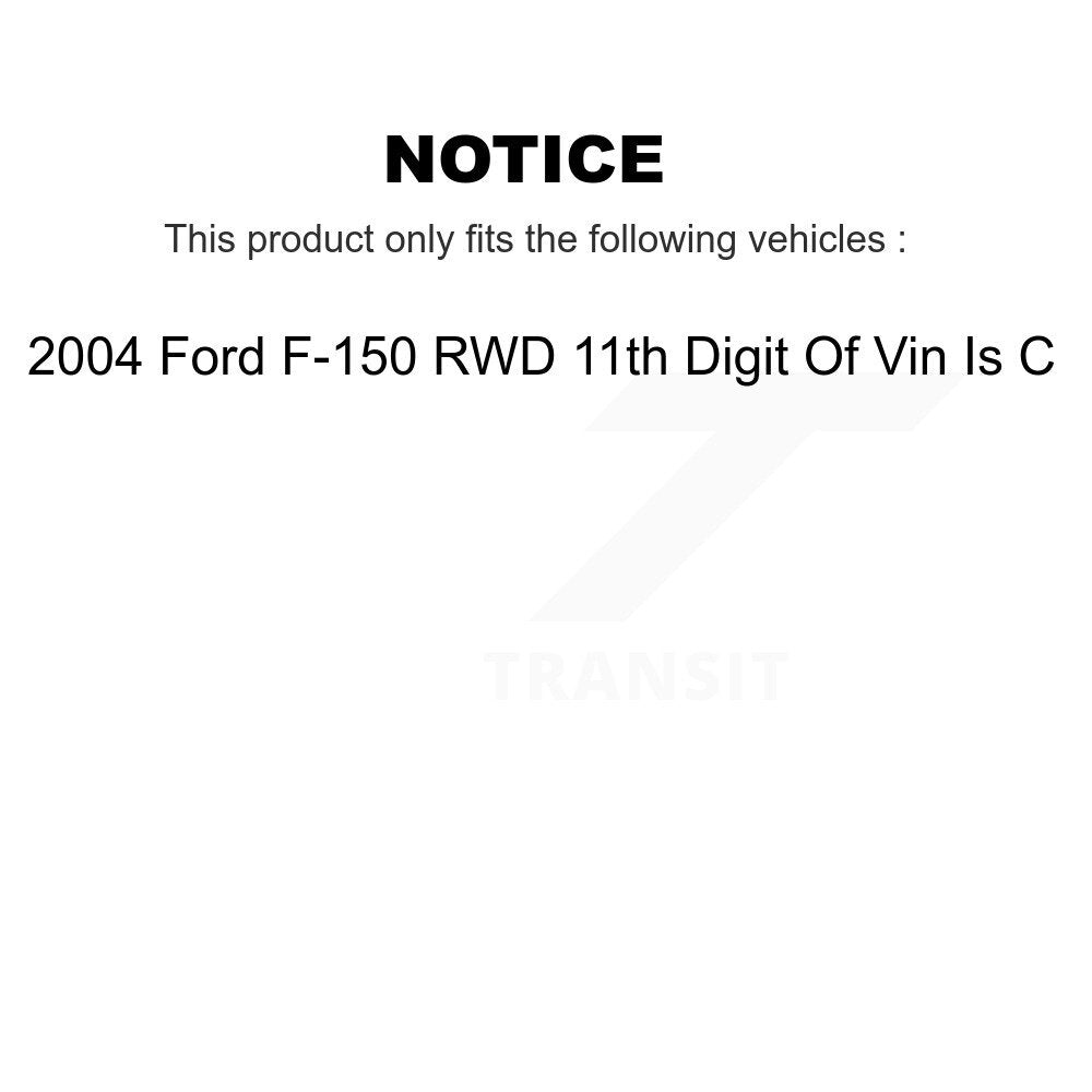 Tie Rod End & Boot Front Left Kit For 2004 Ford F-150 RWD 11th Digit Of Vin Is C