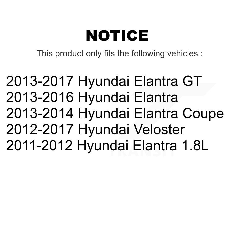 Tie Rod End & Boot Front Right Kit For Hyundai Elantra GT Veloster Coupe