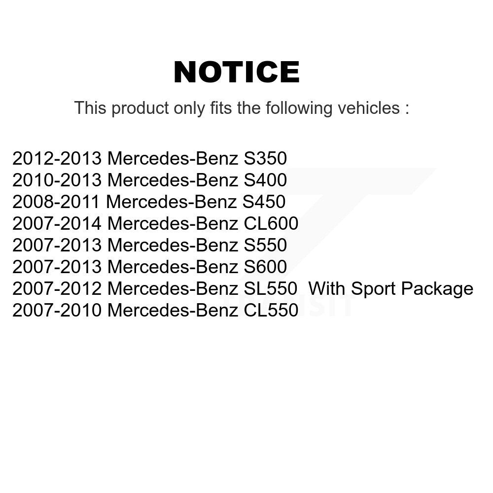 Ceramic Brake Pads Front Rear Kit For Mercedes-Benz S550 SL550 S450 S350 CL550