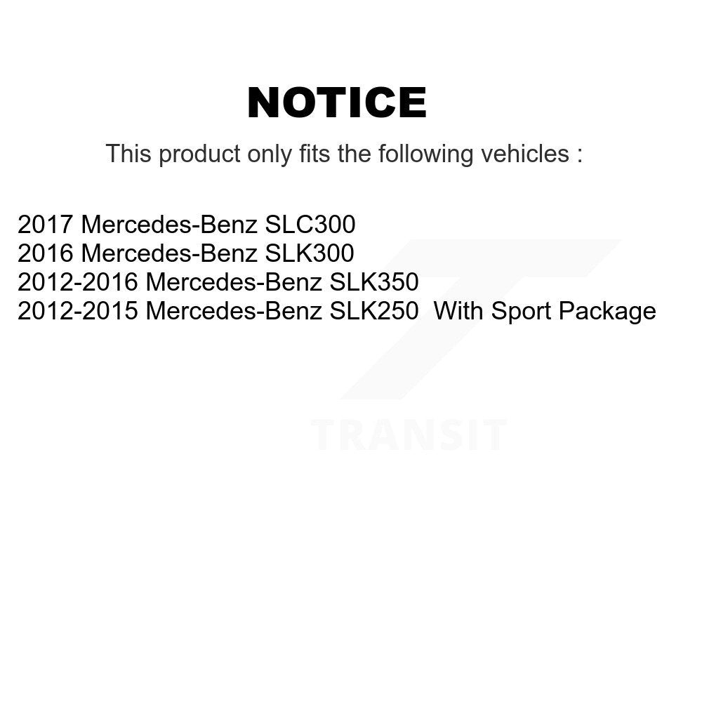 Ceramic Brake Pads Front Rear Kit For Mercedes-Benz SLK350 SLC300 SLK250 SLK300