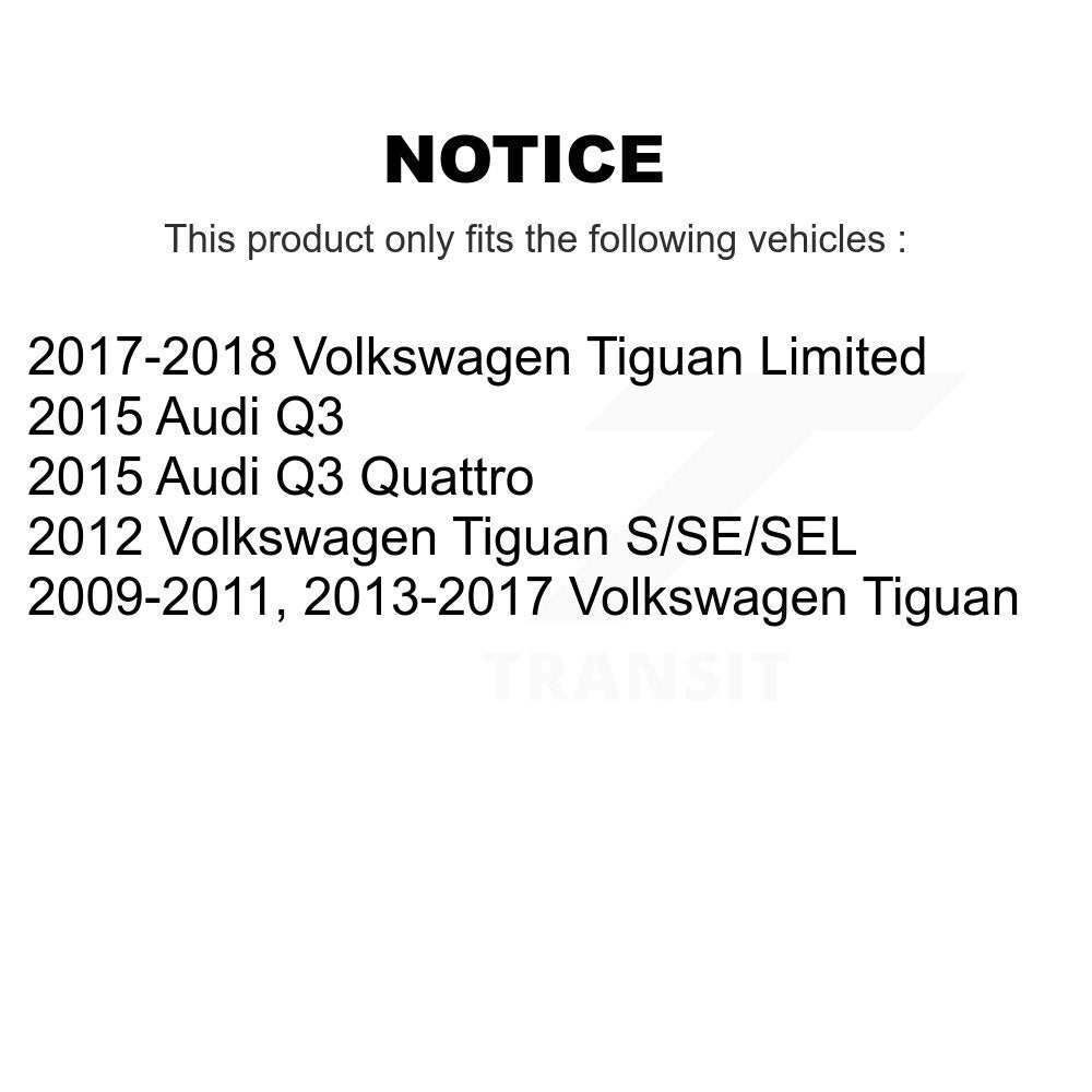 Ceramic Brake Pads Front Rear Kit For Volkswagen Tiguan Audi Q3 Quattro Limited