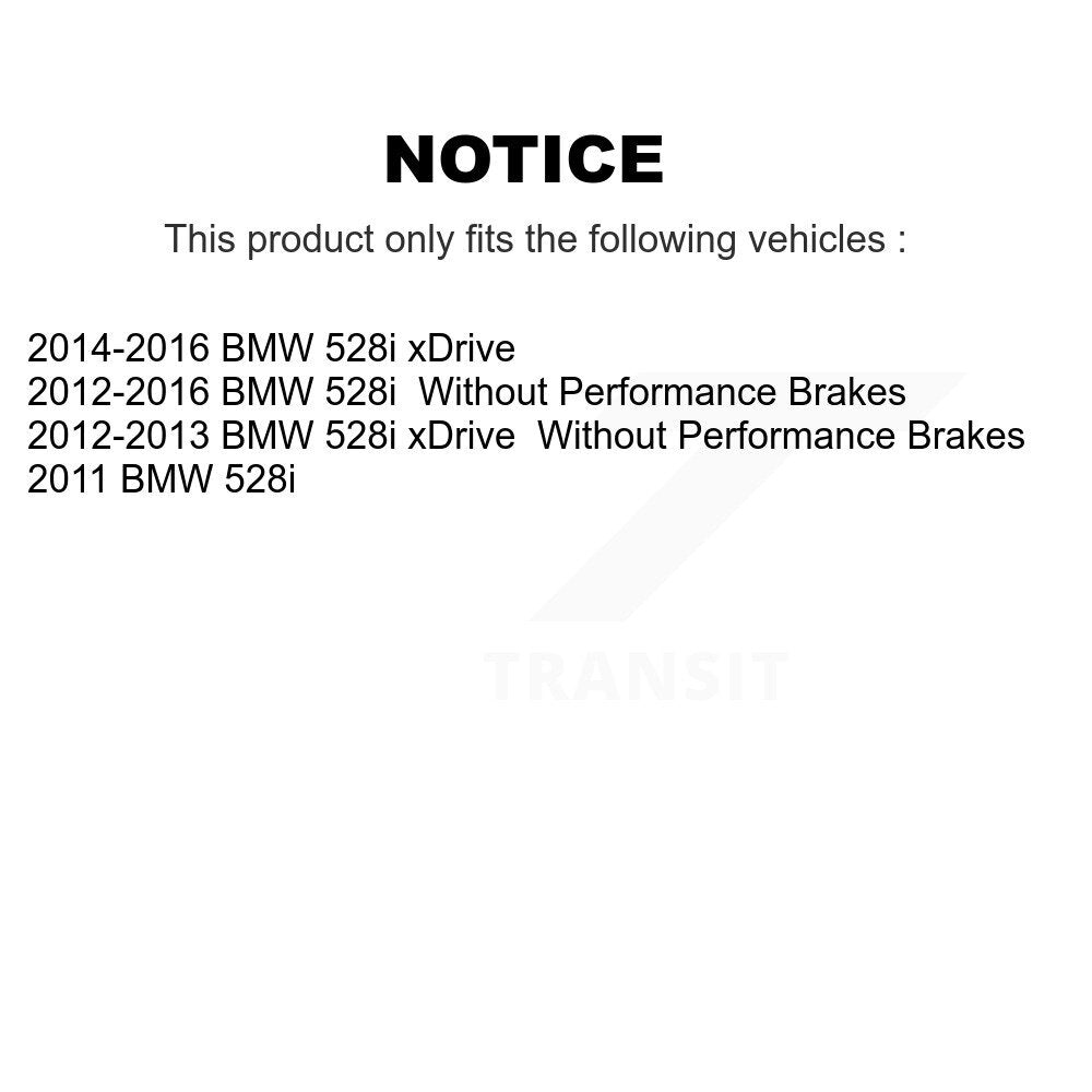 Ceramic Brake Pads Front Rear Kit For BMW 528i xDrive