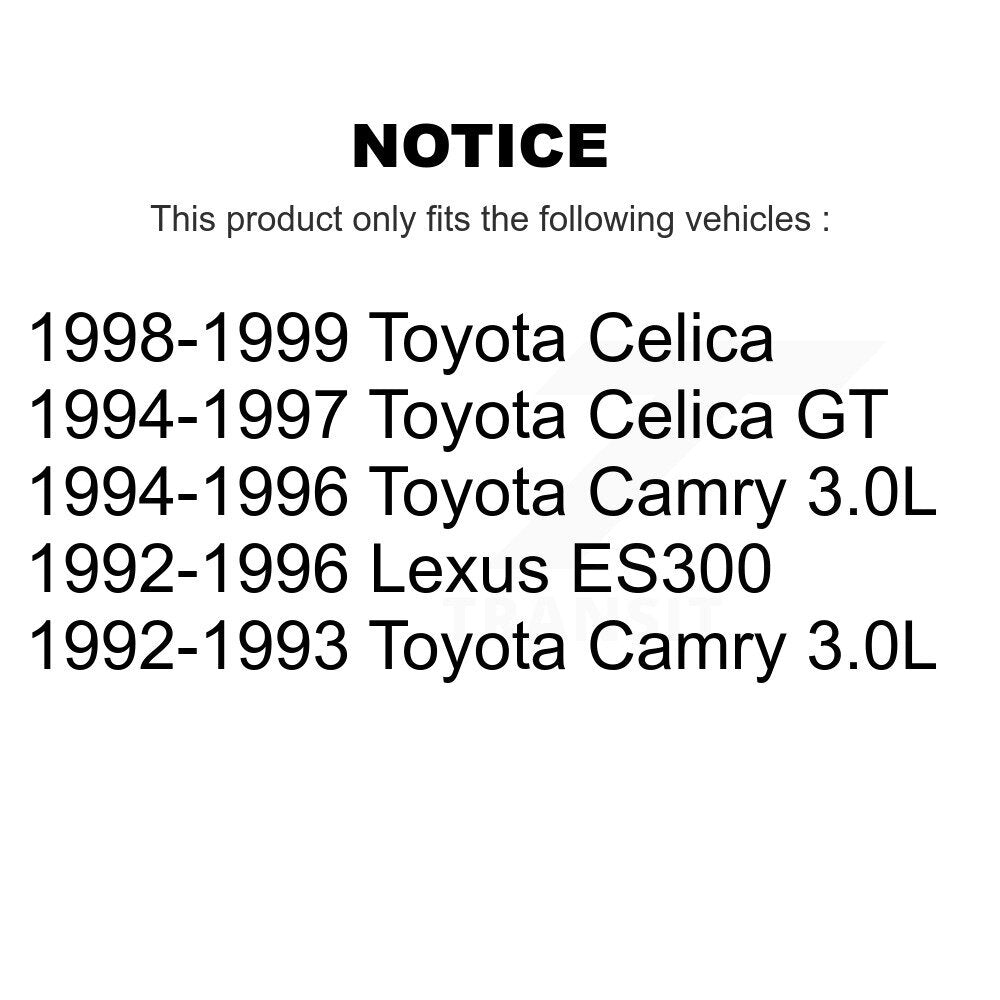 Ceramic Brake Pads Front Rear Kit For Toyota Camry Celica Lexus ES300
