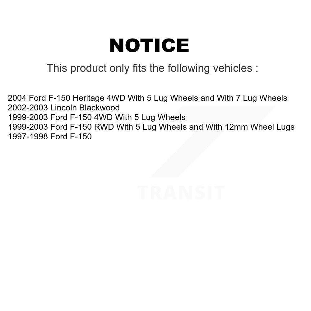 Ceramic Brake Pads Front Rear Kit For Ford F-150 Heritage Lincoln Blackwood