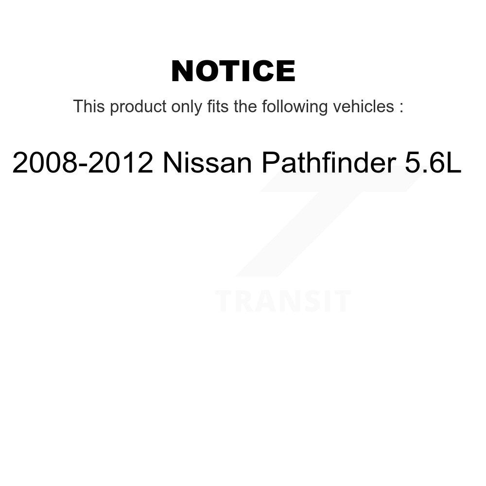 Ceramic Brake Pads Front Rear Kit For 2008-2012 Nissan Pathfinder 5.6L