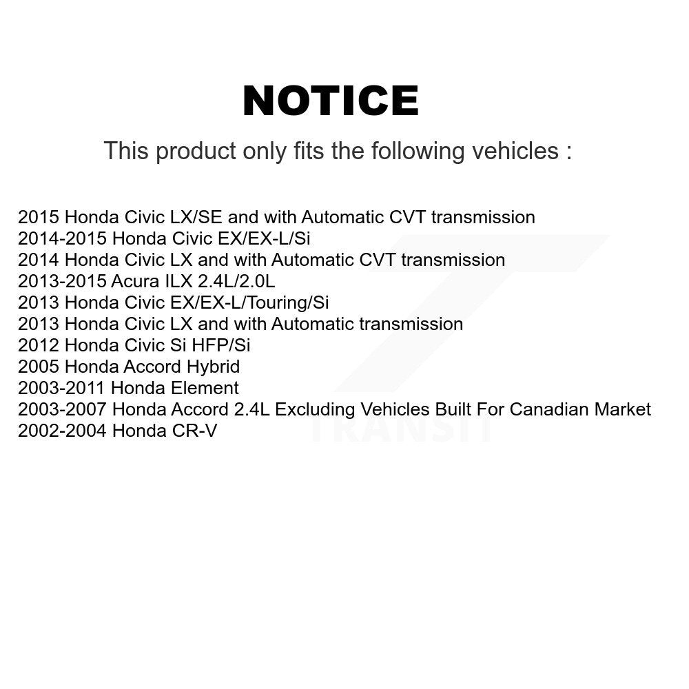 Ceramic Brake Pads Front Rear Kit For Honda Civic Accord CR-V Element Acura ILX