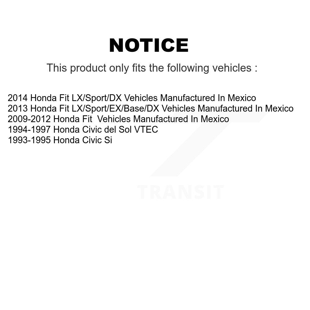 Ceramic Brake Pads Front Rear Kit For Honda Fit Civic del Sol