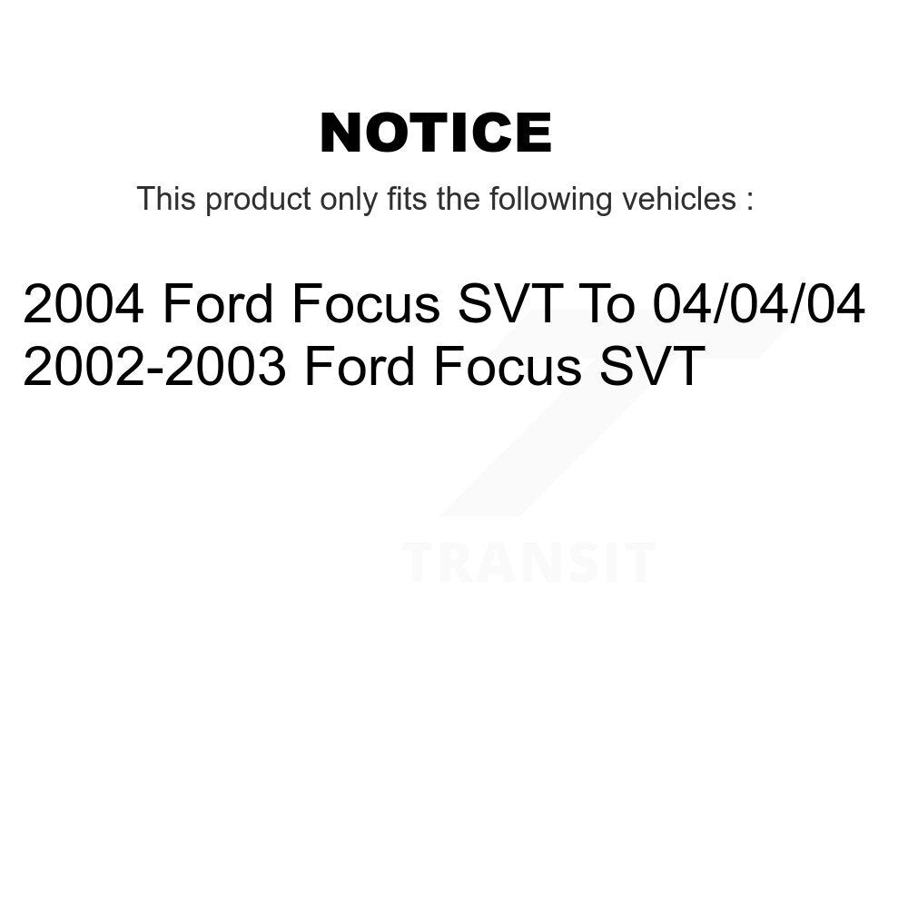 Ceramic Brake Pads Front Rear Kit For Ford Focus SVT