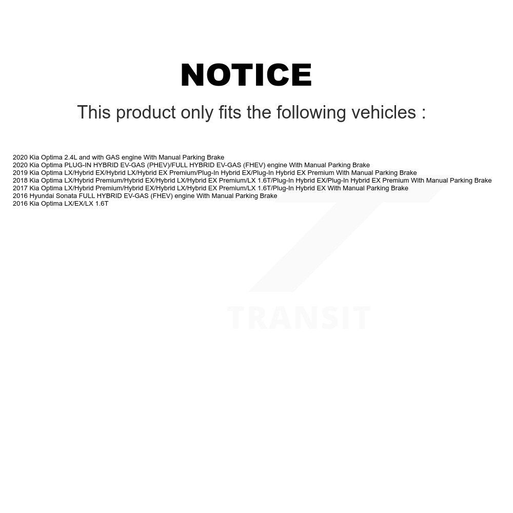 Ceramic Brake Pads Front Rear Kit For Kia Optima Hyundai Sonata