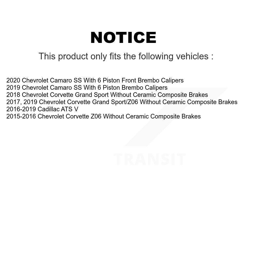 Ceramic Brake Pads Front Rear Kit For Chevrolet Corvette Cadillac ATS Camaro