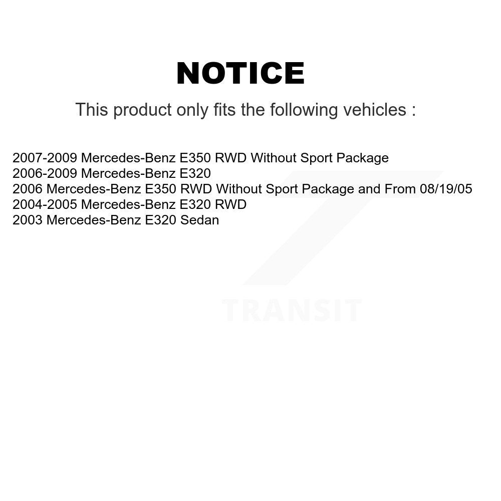Ceramic Brake Pads Front Rear Kit For Mercedes-Benz E320 E350