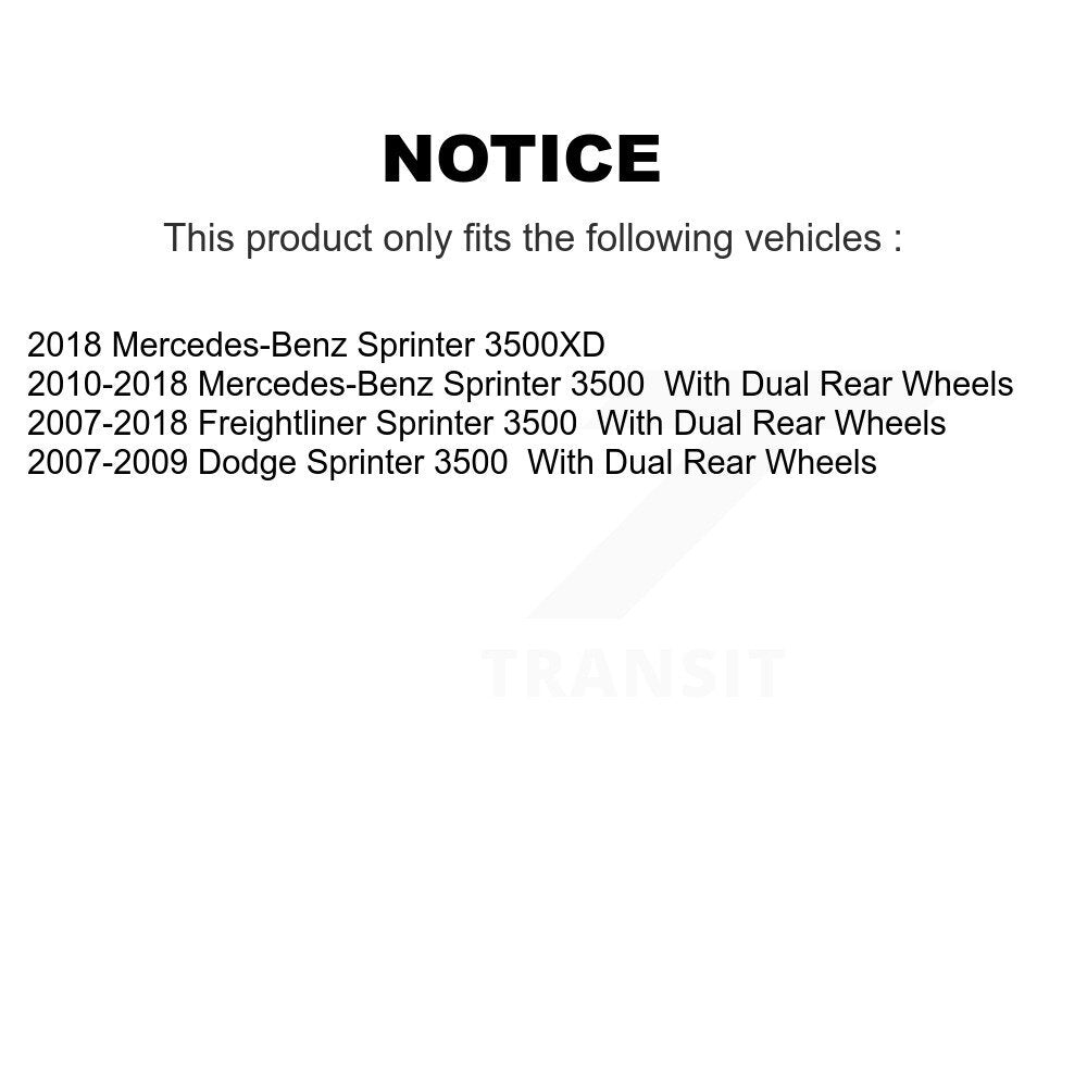 Ceramic Brake Pads Front Rear Kit For Sprinter 3500 Mercedes-Benz Dodge 3500XD