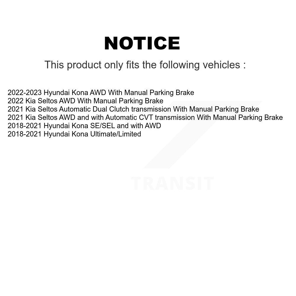 Ceramic Brake Pads Front Rear Kit For Hyundai Kona Kia Seltos