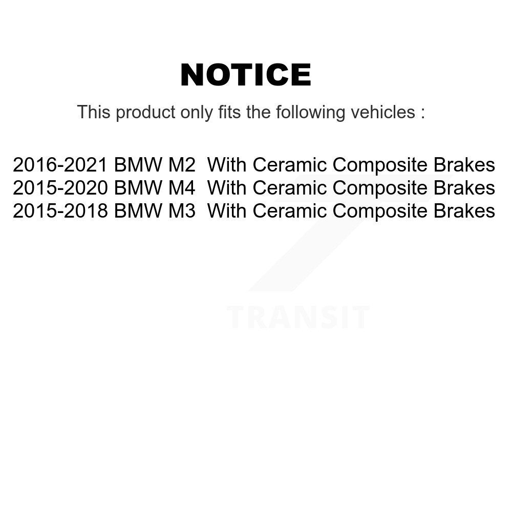 Ceramic Brake Pads Front Rear Kit For BMW M4 M2 M3 With Composite Brakes