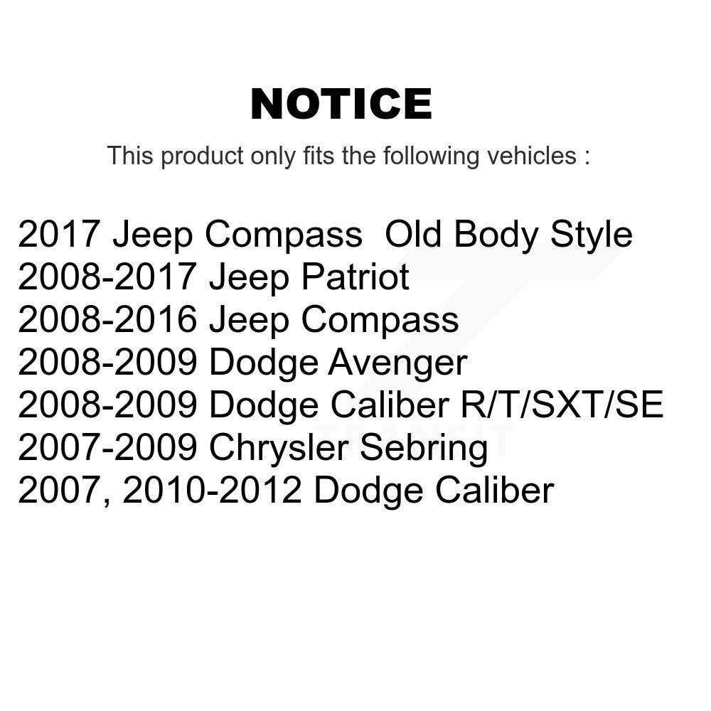 Ceramic Brake Pads And Drum Shoes Front Rear Kit For Jeep Patriot Compass Dodge