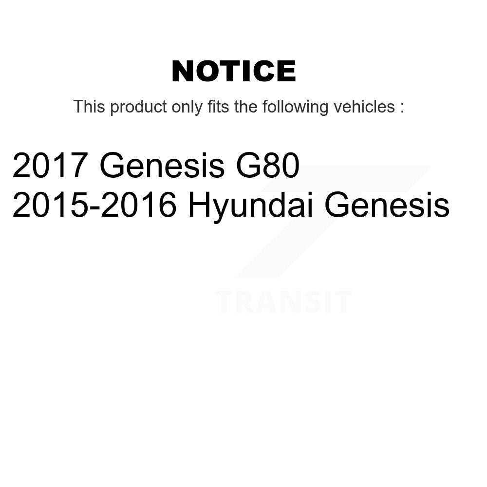 Ceramic Brake Pads And Parking Shoes Front Rear Kit For Hyundai Genesis G80