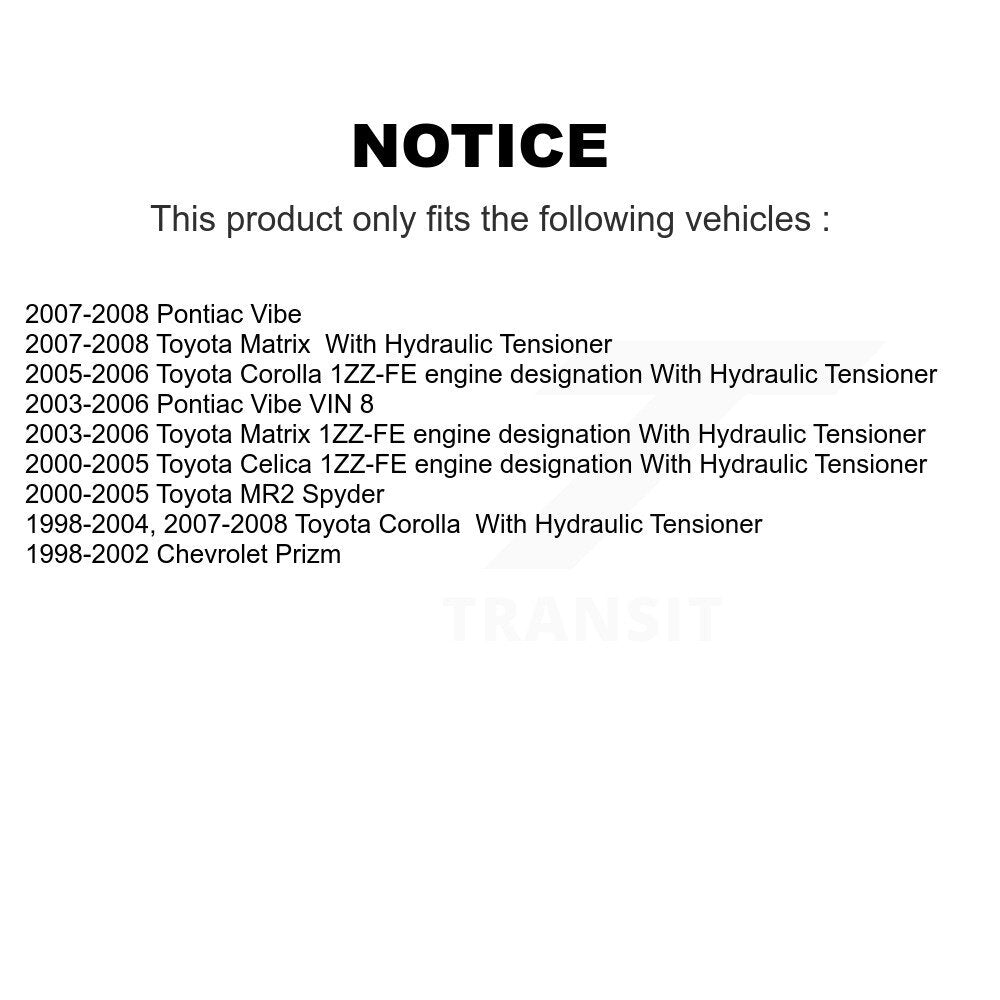 Accessory Drive Belt Tensioner Assembly KTP-89356 For Toyota Corolla Matrix Vibe
