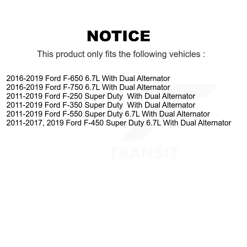 Accessory Drive Belt Idler Pulley Grooved KTP-89519 For Ford F-350 Super