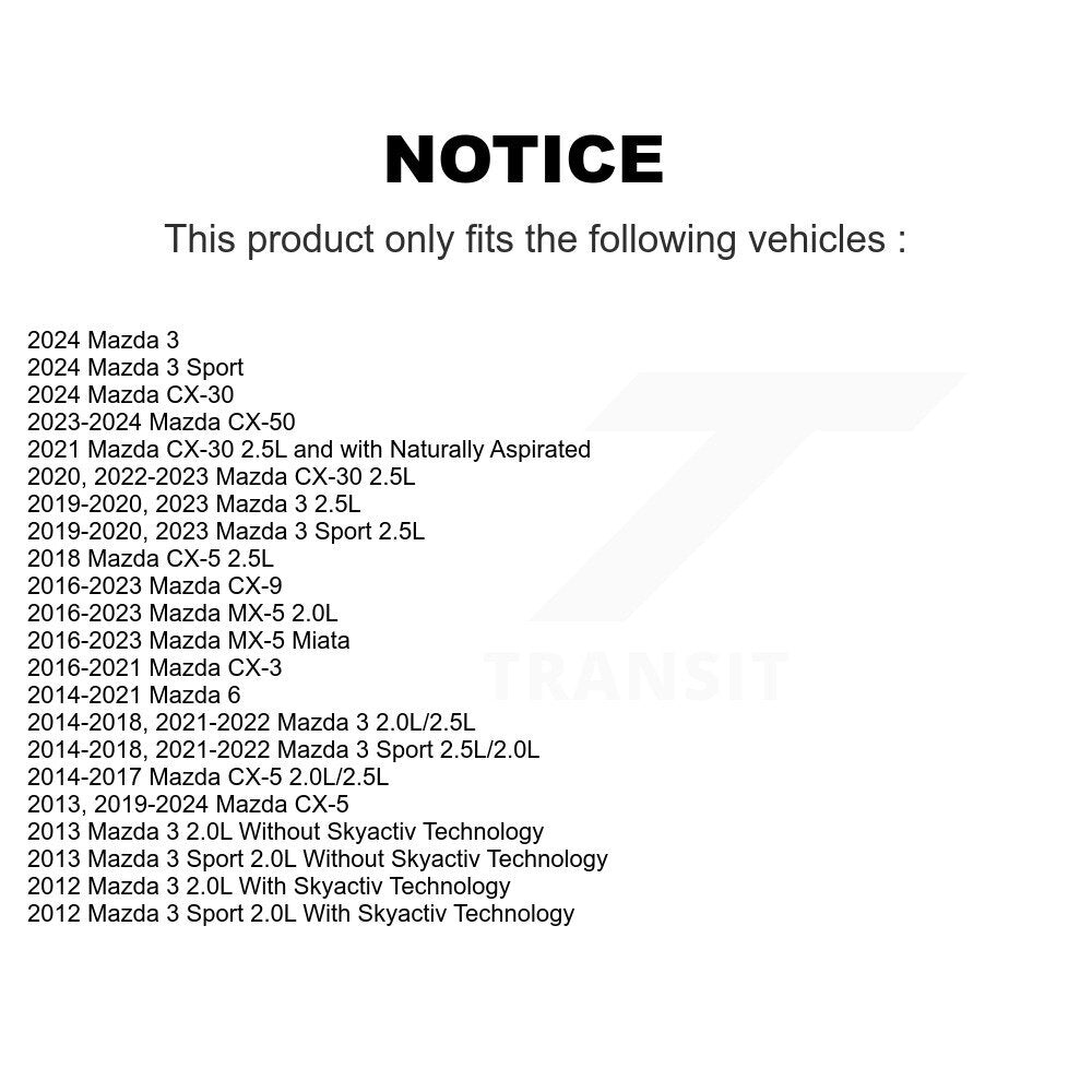 Accessory Drive Belt Tensioner Assembly KTP-89710 For Mazda CX-5 3 CX-3 CX-30 6