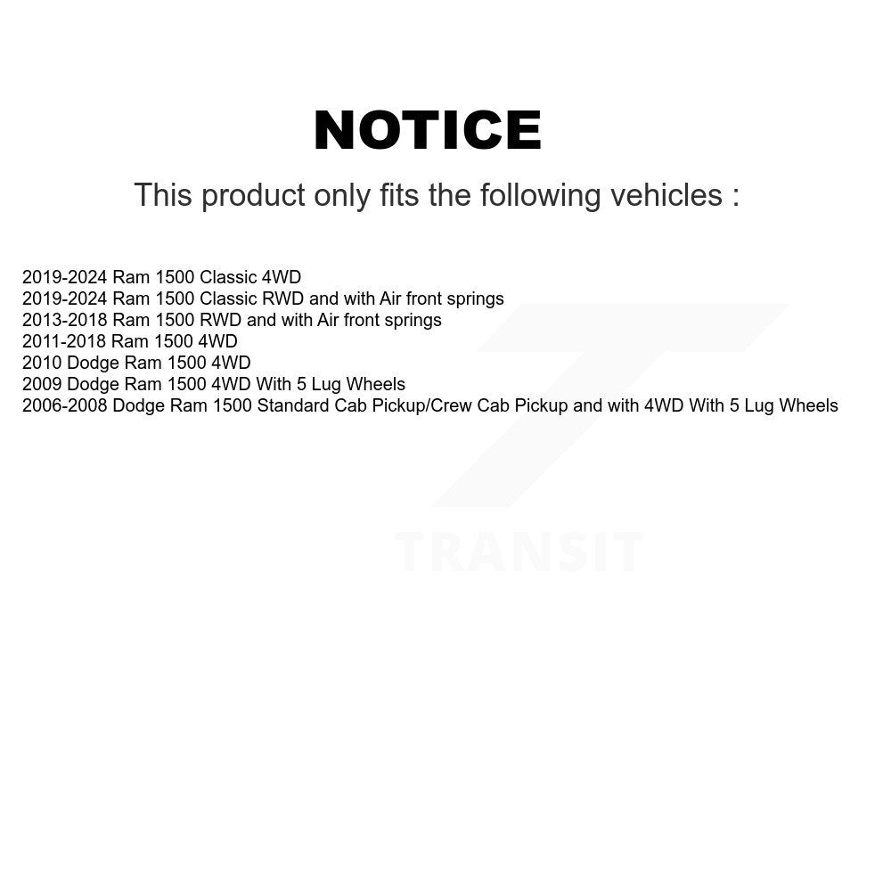 Suspension Control Arm And Ball Joint Link Front Kit For Ram 1500 Classic Dodge