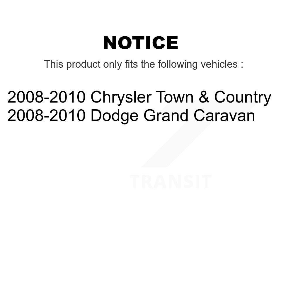 Arm Ball Joint Tie Rod End Link Front Kit (8Pc) For Dodge Grand Caravan Chrysler