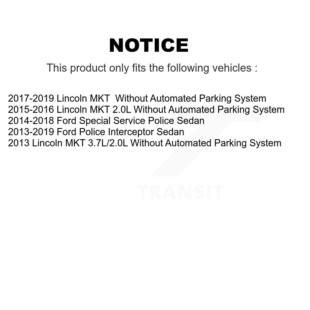 Arm And Ball Joint Tie Rod End Link Front Kit (8Pc) For Ford Police Interceptor