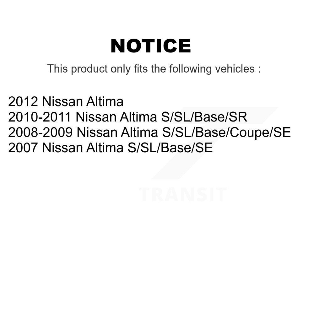 Control Arm And Ball Joint Tie Rod End Link Front Kit (8Pc) For Nissan Altima