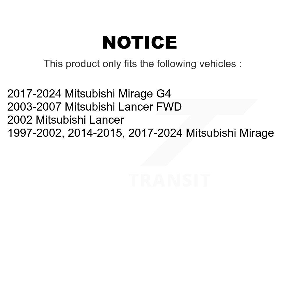 Suspension Stabilizer Bar Link Front Pair For Mitsubishi Mirage Lancer G4