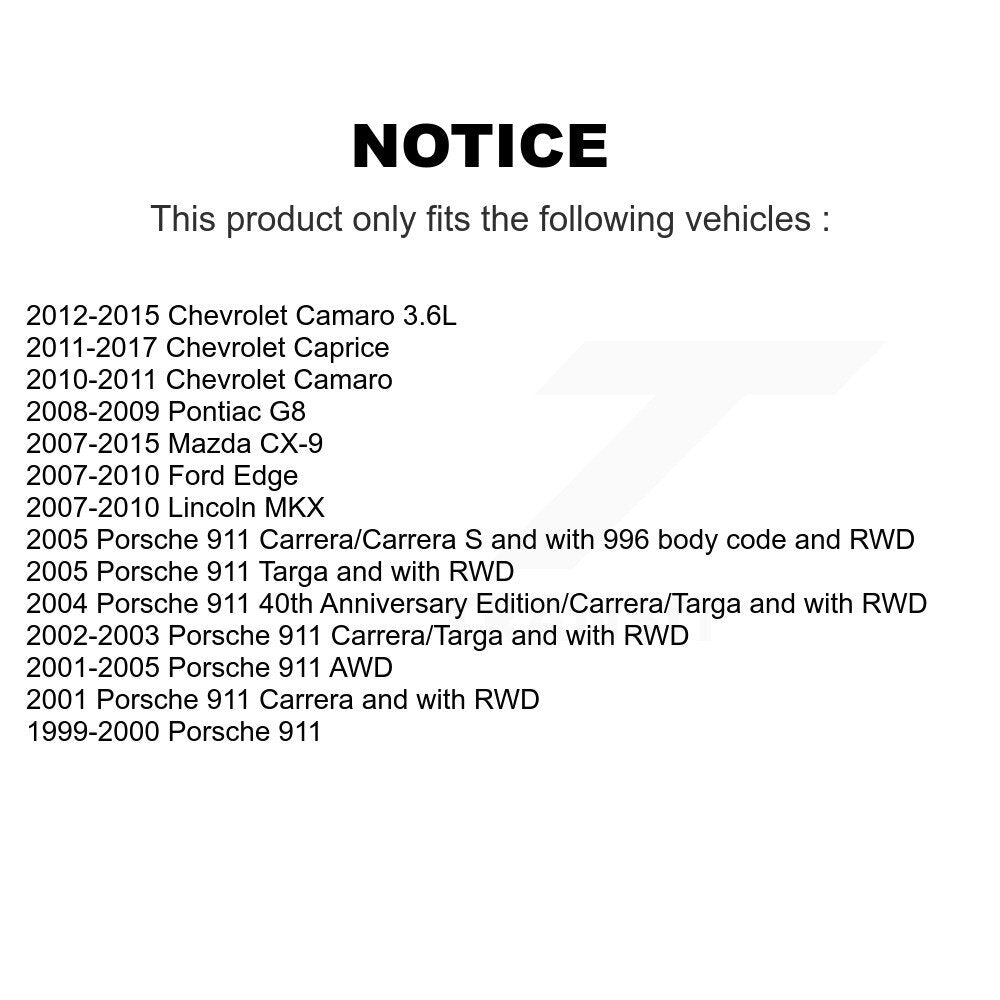 Suspension Sway Bar Link Rear Pair For Ford Edge Chevrolet Camaro Mazda CX-9 MKX