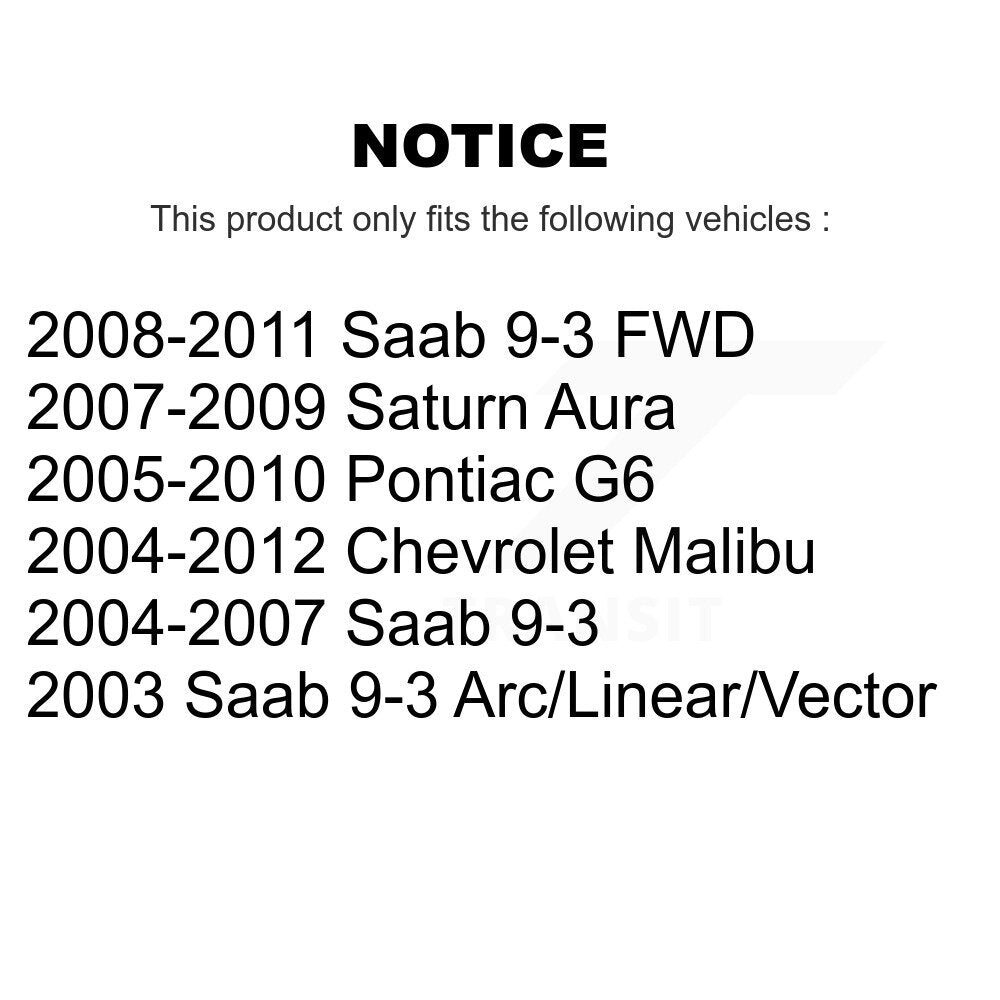 Suspension Sway Bar Link Rear Pair For Chevrolet Malibu Pontiac G6 Saab 9-3 Aura