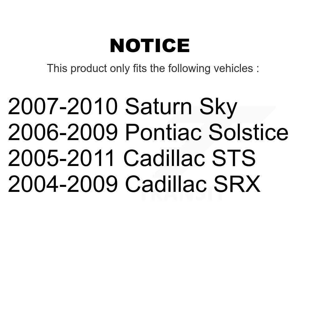 Suspension Sway Bar Link Rear Kit For Pontiac Solstice Cadillac SRX Saturn Sky