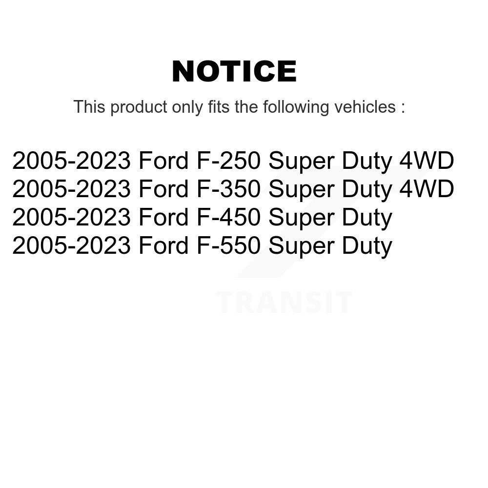 Ball Joints Front At Track Bar Pair For Ford F-350 Super Duty F-250 F-450 F-550