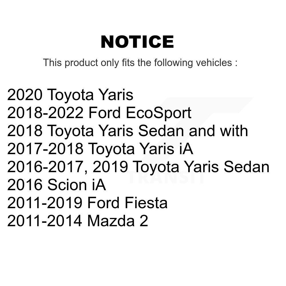 Lower Ball Joints Front Pair For Ford Fiesta Toyota Yaris EcoSport Mazda 2