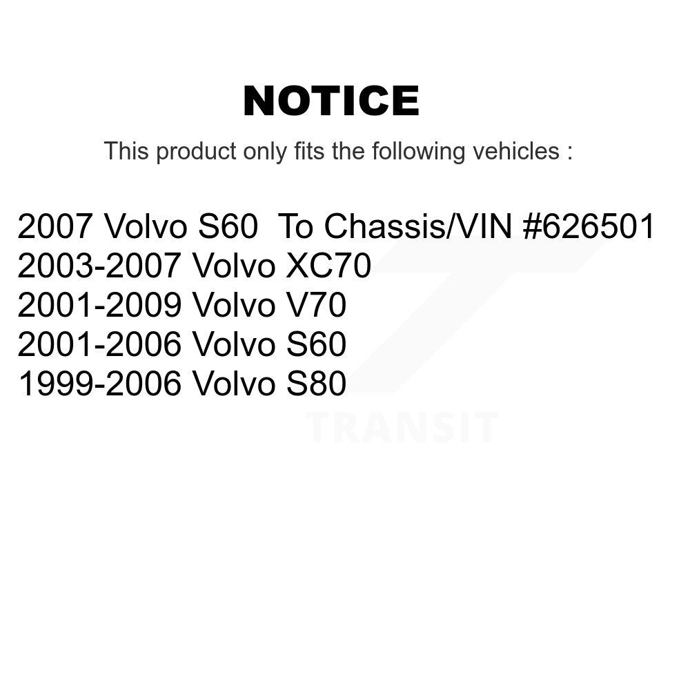 Lower Suspension Ball Joints Front Pair For Volvo S60 XC70 V70 S80