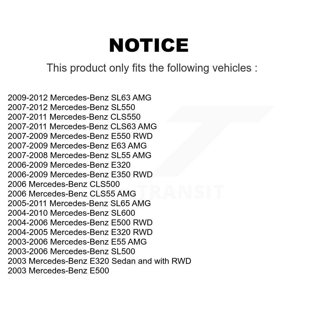 Upper Ball Joints Front Pair For Mercedes-Benz E320 E350 SL500 SL550 E500