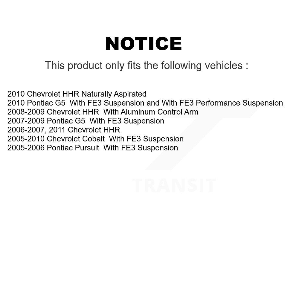 Suspension Control Arm & Ball Joint Front Lower Kit For Chevrolet Cobalt Pontiac