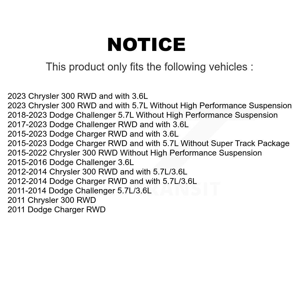 Suspension Control Arm Ball Joint Front Lower Forward Kit For Dodge Charger 300