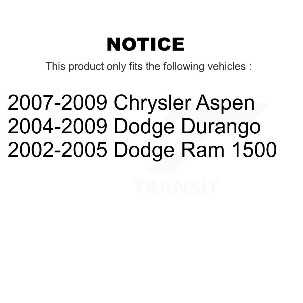 Suspension Control Arm & Ball Joint Front Upper Pair For Dodge Ram 1500 Durango