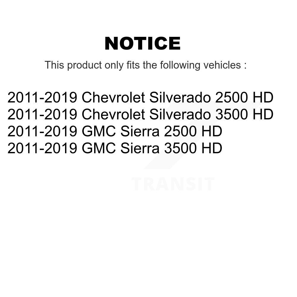 Arm & Ball Joint Tie Rod End Link Front Kit For GMC Chevrolet Silverado 2500 HD