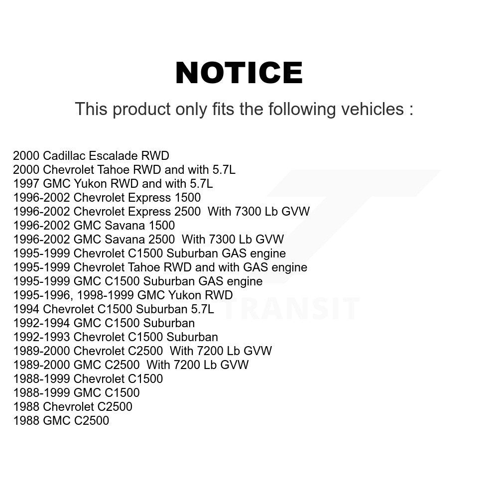 Lower & Upper Ball Joints Front Kit For C1500 Chevrolet GMC C2500 Tahoe Yukon